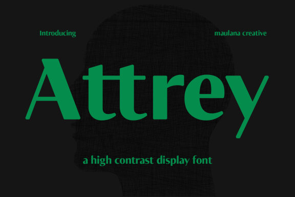 Attrey Contrast Sans Display Font
