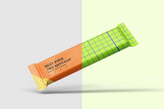 Candy Bar Pack Packaging Mockups