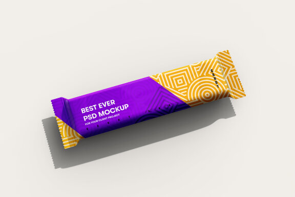 Candy Bar Pack Packaging Mockups