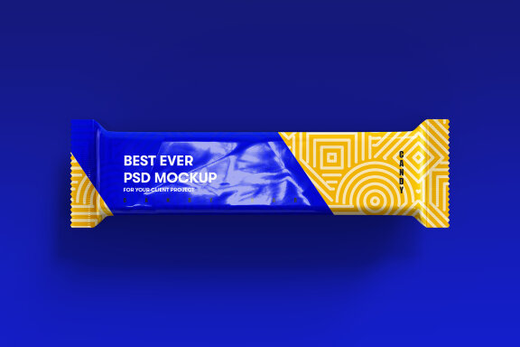 Candy Bar Pack Packaging Mockups