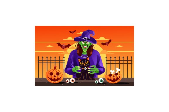 Witch and Black Cat