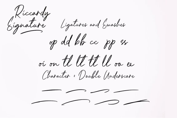 Riccardy Signature Font