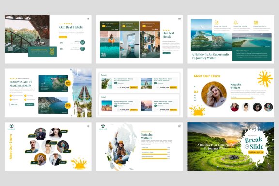 Company Profile Travel and Tourism Powerpoint Template