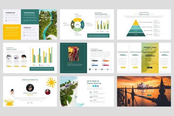 Company Profile Travel and Tourism Powerpoint Template
