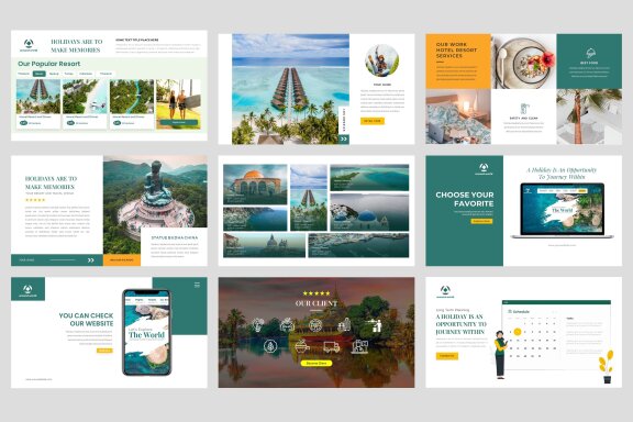 Company Profile Travel and Tourism Powerpoint Template