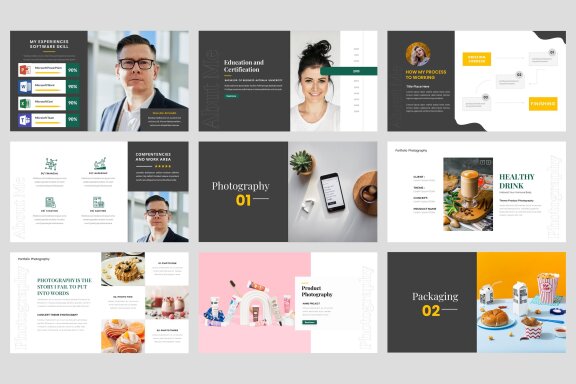 Curriculum Vitae Portfolio Google Slide Template