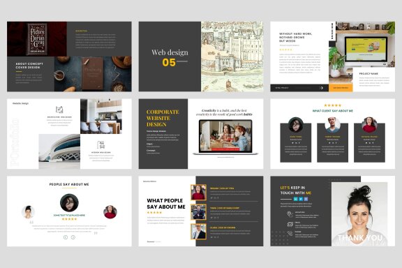 Curriculum Vitae Portfolio Google Slide Template
