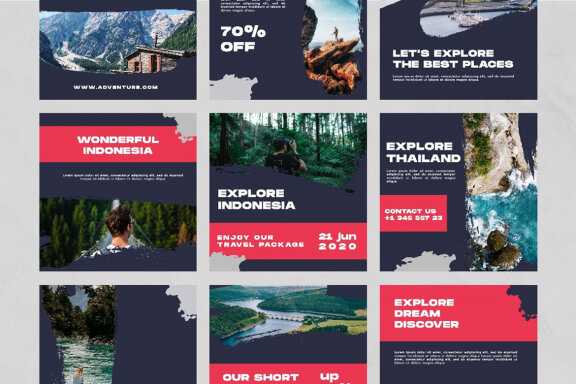 Adventure - Free Instagram Post Templates