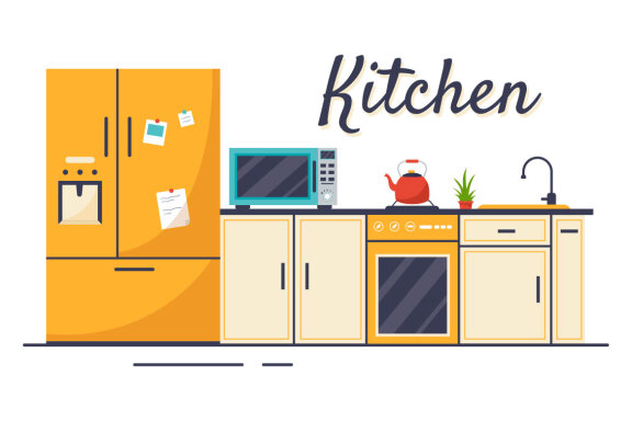 15 Kitchen Architecture Illustration 