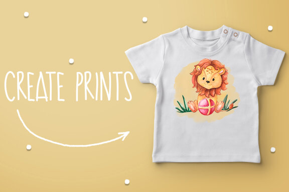 Cute animals for sublimation