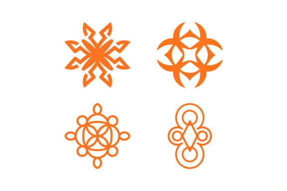 Flower ornaments - Free Logo Shapes