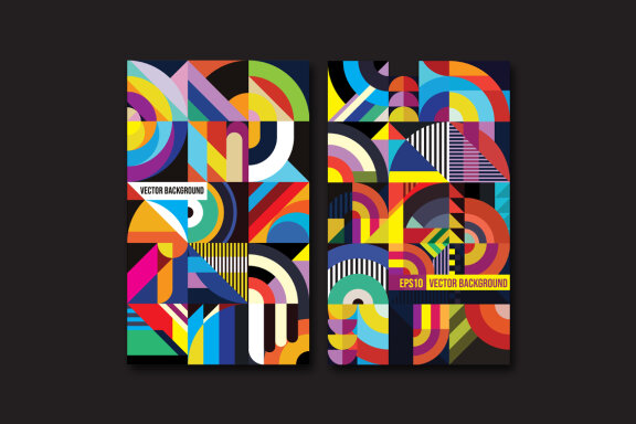 Colorfull shape background