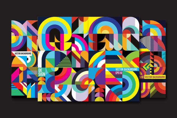 Colorfull shape background