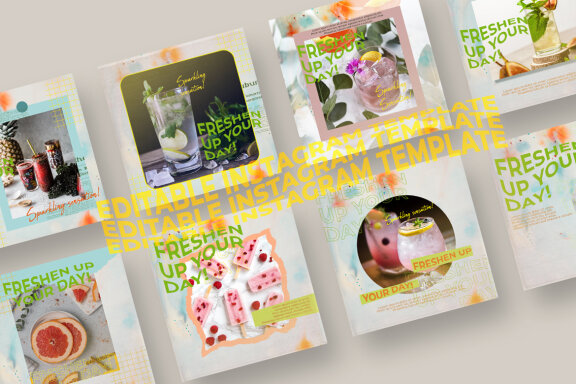 Freshen Drinks - Instagram Post Template