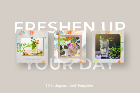 Freshen Drinks - Instagram Post Template