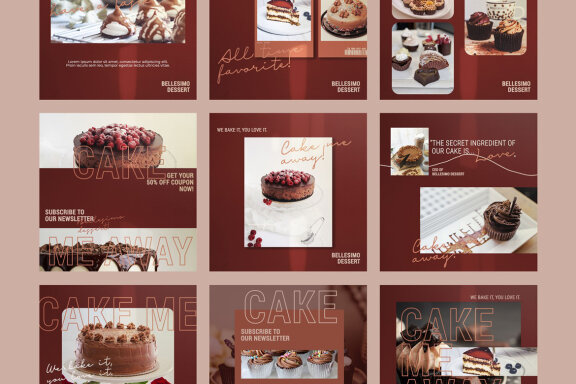 Cake Food - Free Instagram Post Templates