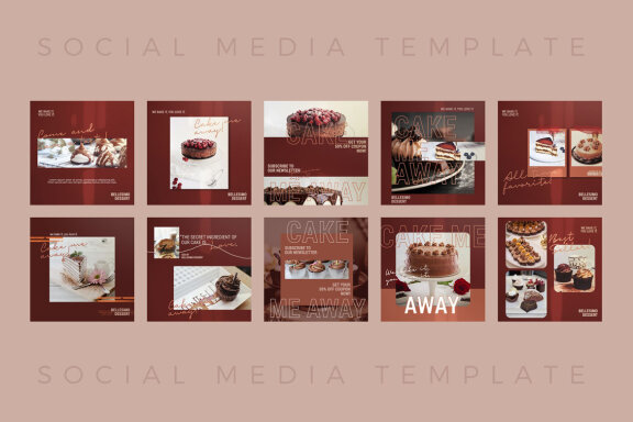 Cake Food - Free Instagram Post Templates