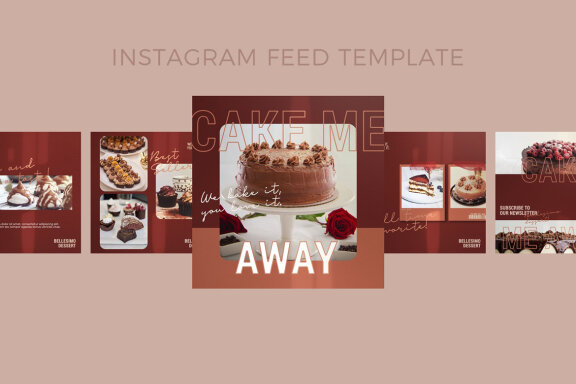 Cake Food - Free Instagram Post Templates