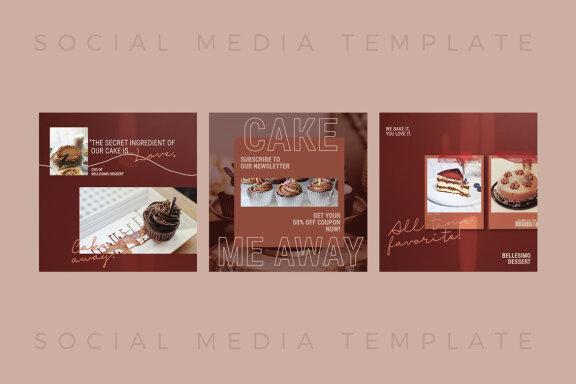 Cake Food - Free Instagram Post Templates