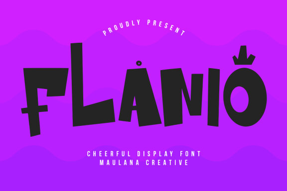 Flanio Cheerful Display Font