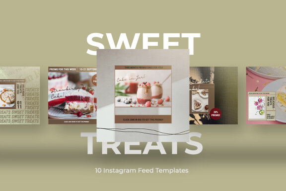 The Cakes Food - Free Instagram Post Templates