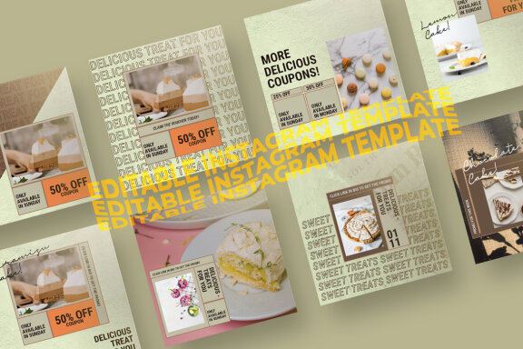 The Cakes Food - Free Instagram Post Templates