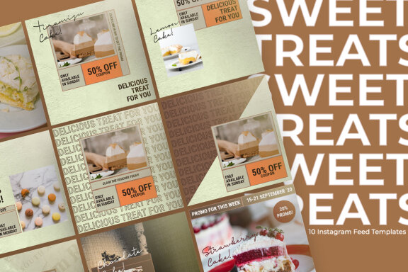 The Cakes Food - Free Instagram Post Templates