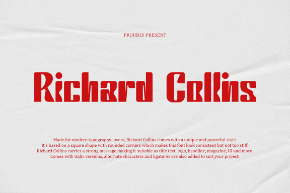 Richard Collins Condensed Sans