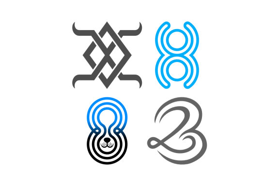 23 8 dog XO bull - Free Logo Shapes