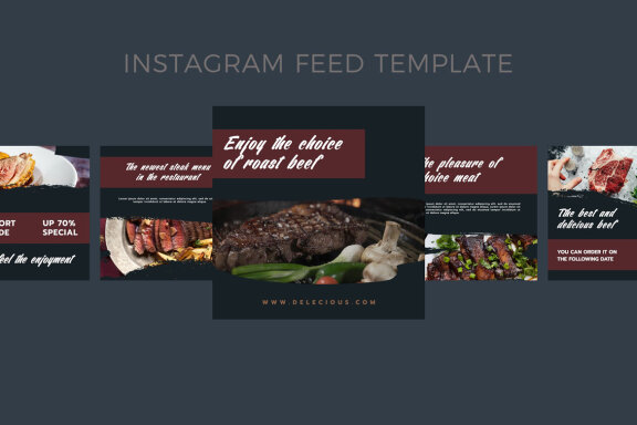 Steak - Instagram Post Template