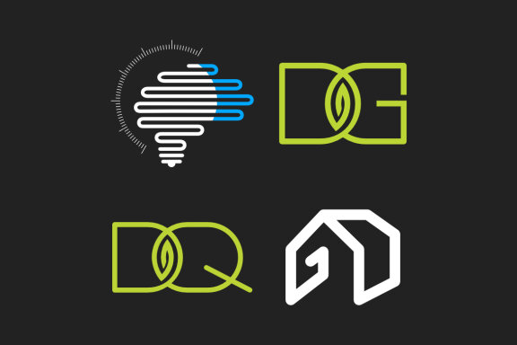 Brain lamp DG DQ G home - Free Logo Shapes