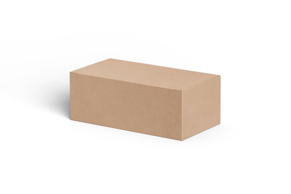 Rectangle Kraft Cardboard Paper Box Mockups