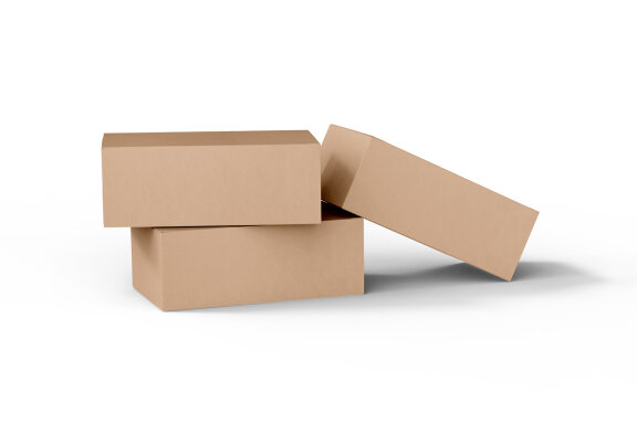 Rectangle Kraft Cardboard Paper Box Mockups