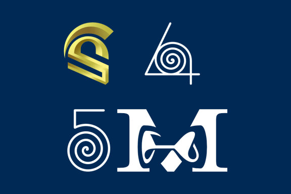 4 spiral G spartan 5 spiral M hourglass - Free Logo Shapes