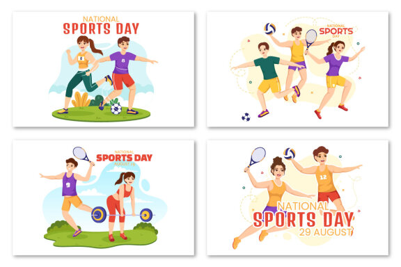 13 National Sports Day FREE Illustrations
