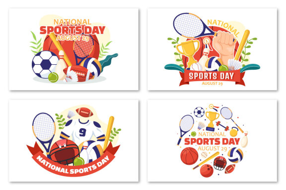 13 National Sports Day FREE Illustrations
