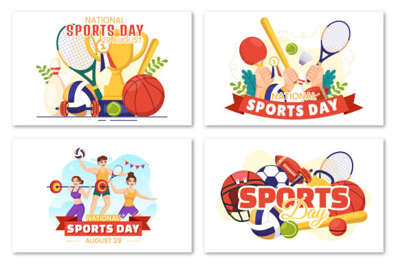 13 National Sports Day FREE Illustrations