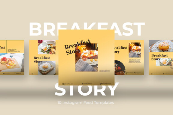 Breakfast - Instagram Post Template