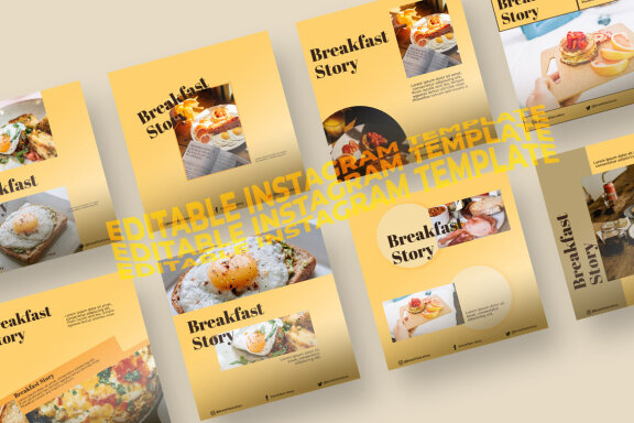 Breakfast - Instagram Post Template