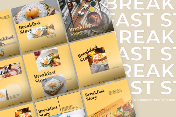 Breakfast - Instagram Post Template