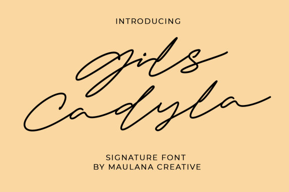 Gils Cadyla Signature Script Font