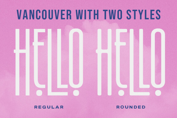 Vancouver - Condensed Display Font