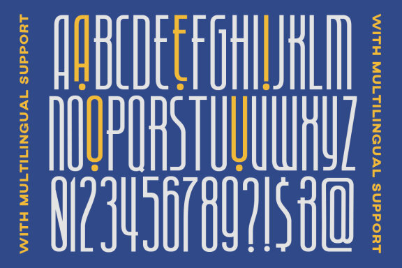 Vancouver - Condensed Display Font
