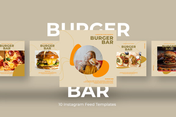 Burger Bar - Instagram Post Template