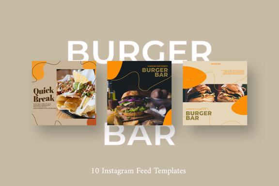 Burger Bar - Instagram Post Template