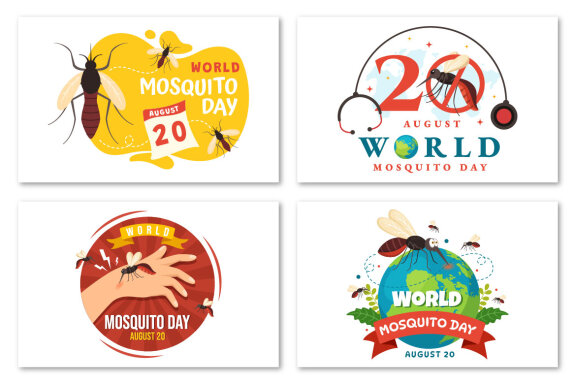 15 World Mosquito Day Illustration