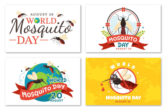 15 World Mosquito Day Illustration