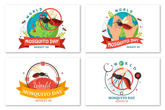 15 World Mosquito Day Illustration