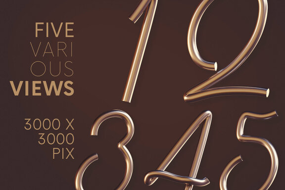 Metallic Script - 3D Lettering