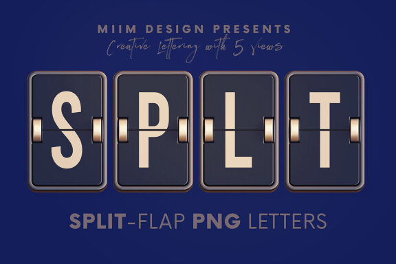 Split-Flap - 3D Lettering